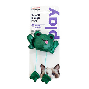 Petstages Toss N Dangle Frog Cat Toy