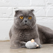 Load image into Gallery viewer, Petstages Squeak Squeak Grey Mouse Cat Toy