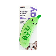 Load image into Gallery viewer, Petstages Crunchy Green Pickle Catnip Dental Cat Toy