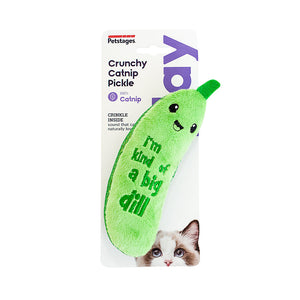 Petstages Crunchy Green Pickle Catnip Dental Cat Toy