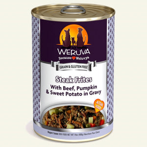 Weruva 400g Steak Frites Dog Food