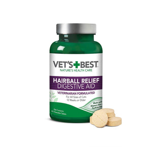 Vets Best Hairball Relief Tabs 60 Tablets
