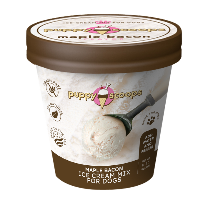 Puppy Cake Scoops Dog Ice Cream Maple Bacon 131g