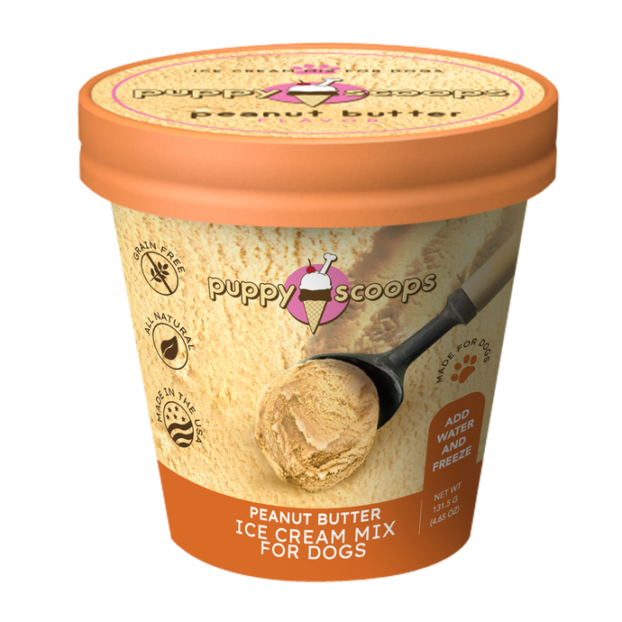 Puppy Cake Scoops Dog Ice Cream Peanut Butter 131g