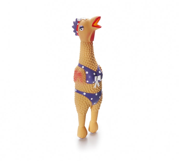Charming Latex Chicken Henrietta Dog Toy