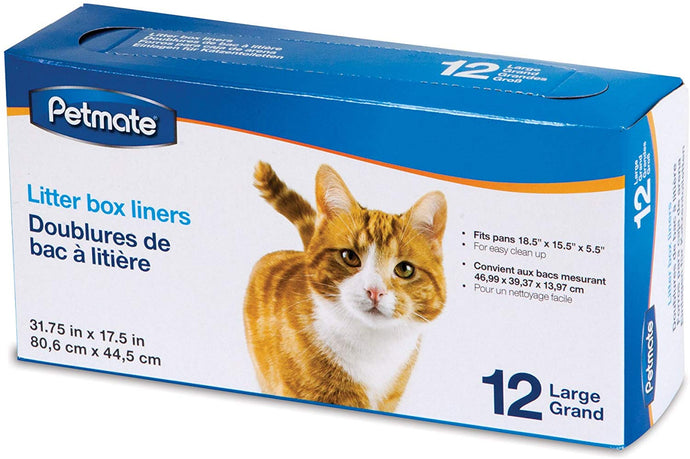 Petmate Pan Liners Large 12 Pack