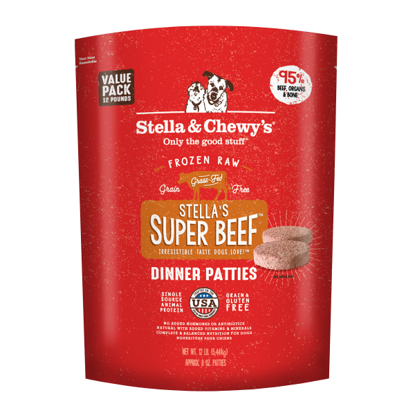 Stella & Chewy's 5.44kg Super Beef Dinner Raw Dog Food