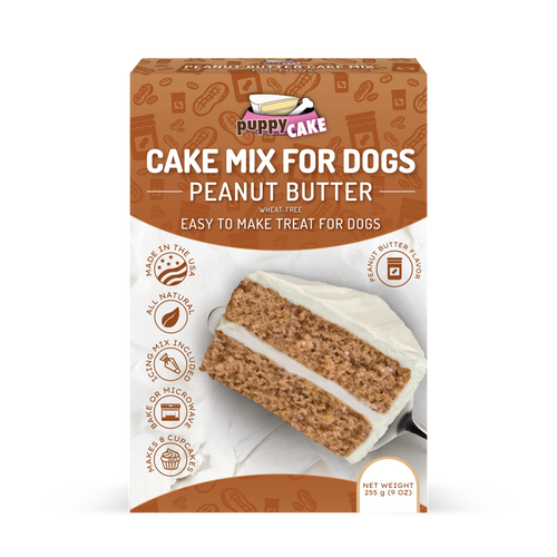 Puppy Cake Mix Peanut Butter 255g Dog cake