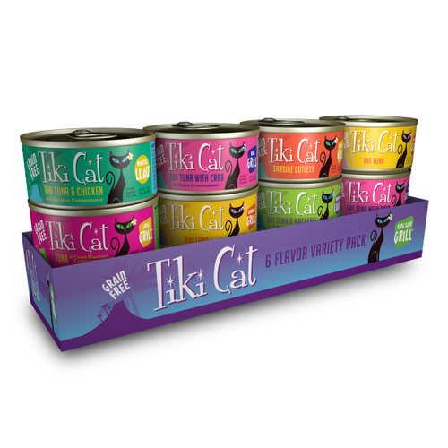 Tiki Cat Grill Variety Pack 6 Flavors 12 pack
