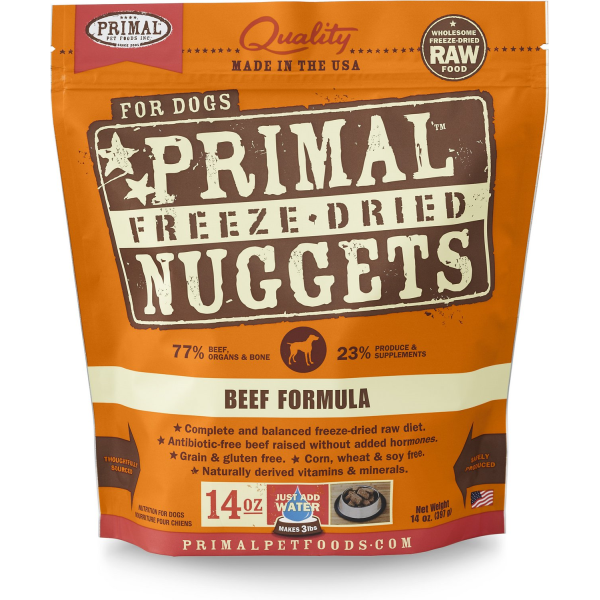 Primal Beef Freeze Dried Nuggets Dog Food