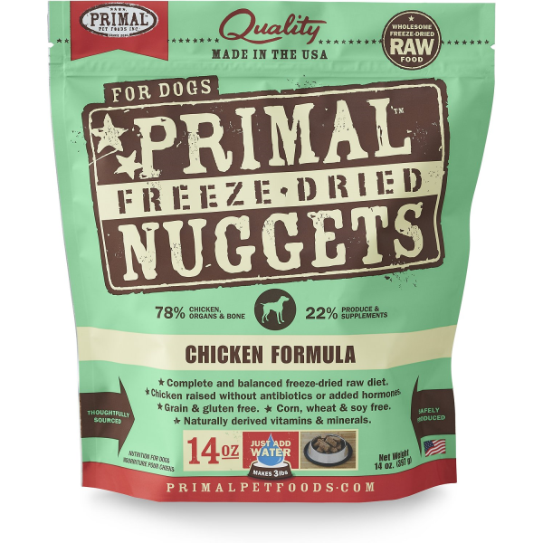 Primal Chicken Freeze Dried Nuggets Dog Food