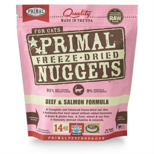 Primal Beef & Salmon Freeze Dried Nuggets Cat Food