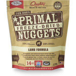 Primal Lamb Freeze Dried Nuggets Dog Food