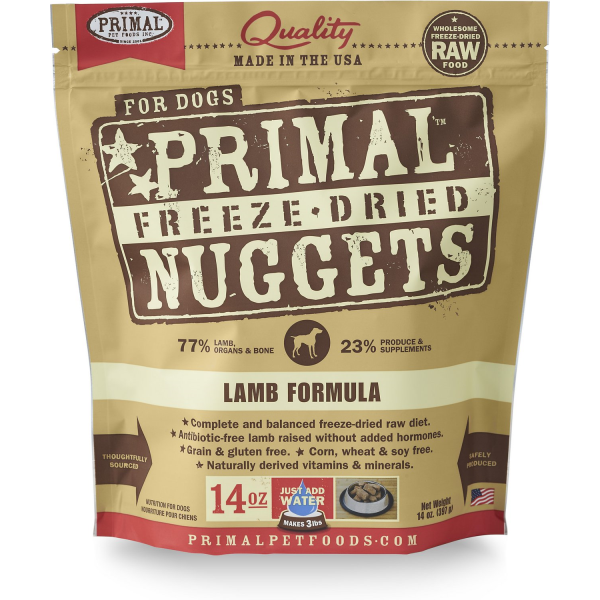 Primal Lamb Freeze Dried Nuggets Dog Food