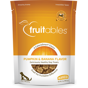 Fruitables Crunchy Pumpkin & Banana 198g Dog Treats