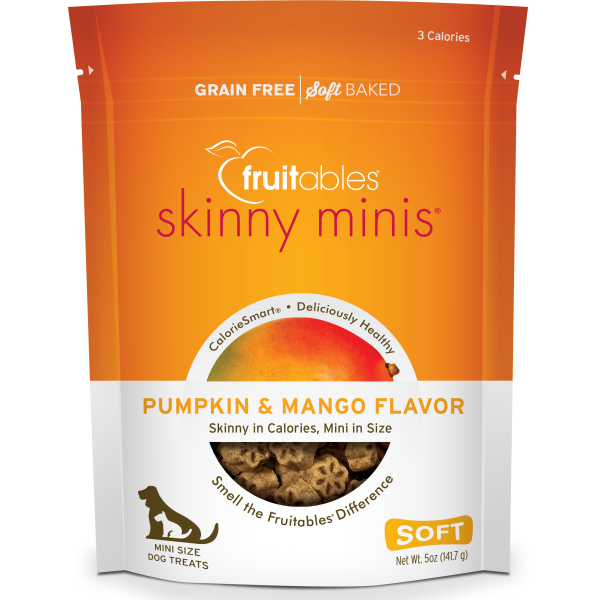 Fruitables Skinny Minis Pumpkin & Mango 141g Dog Treats