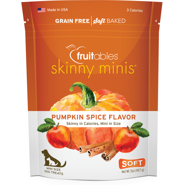 Fruitables Skinny Minis Pumpkin Spice 141g Dog Treats Critters