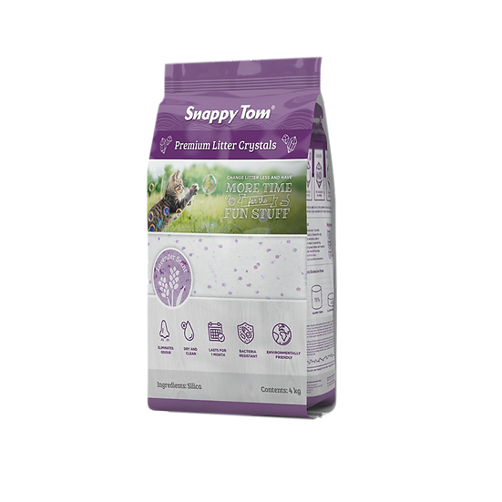 Snappy Tom Premium Lavender Scented Crystal 4kg Cat Litter