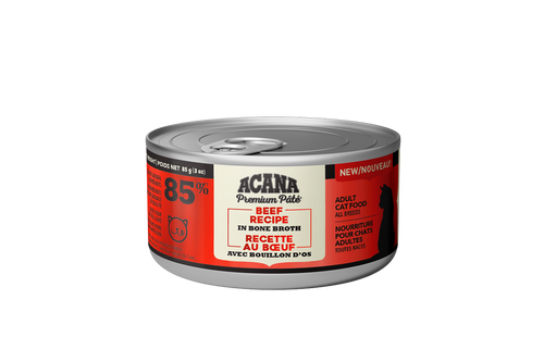 Acana Beef In Bone Broth Premium Pate 85g Canned Cat Food