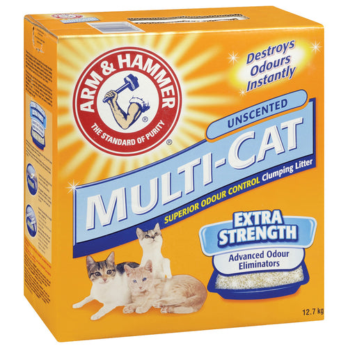 Arm & Hammer Multi-Cat Clumping Unscented 12.7KG Cat Litter