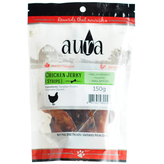 Aura Chicken Jerky 150g Dog Treats