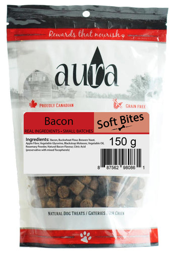 Aura Soft Bites Bacon Dog Treats