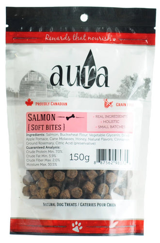 Aura Soft Bites Salmon Dog Treats