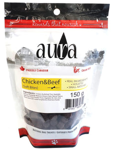 Aura Soft Bites Chicken & Beef Dog Treats