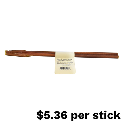 Free Range Bully Stick Standard 11-12 inch 50 Pack Dog Chew Odour Controlled