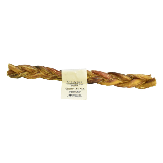 Free Range Bully Stick Braided Dog Chew