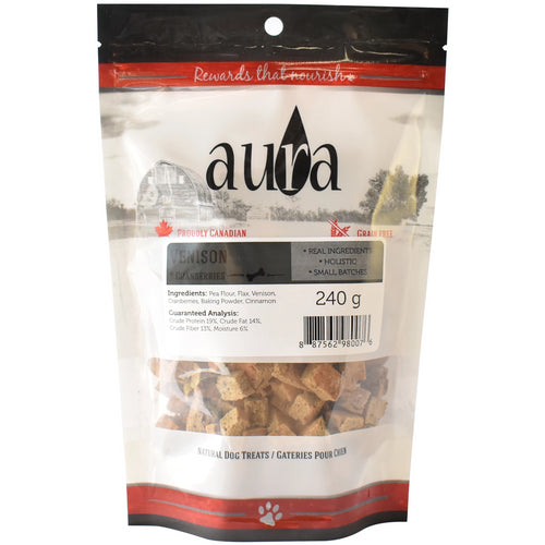 Aura Bakery Venison Bits Dog Biscuits