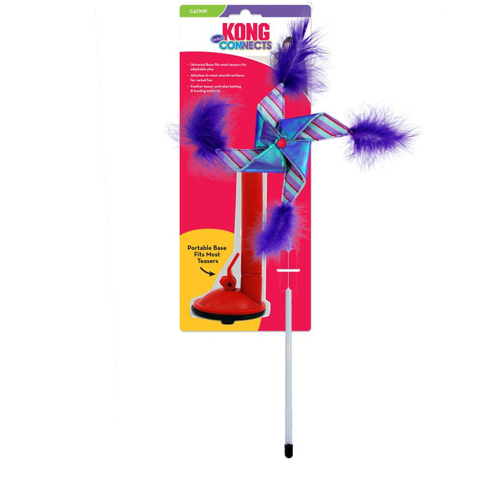 Kong Connects Switch Teaser Pinwheel Cat Toy With Catnip