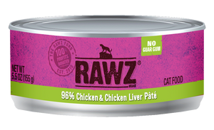 Rawz Chicken & Chicken Liver Pate Canned Cat Food