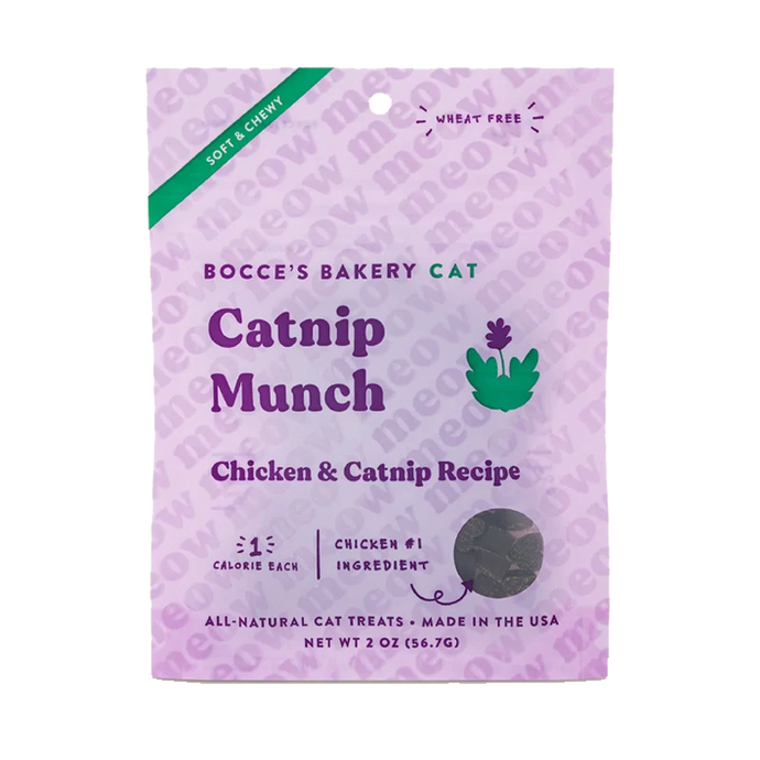 Bocce's Bakery Soft & Chewy Catnip Munch Chicken & Catnip 56.7g Cat Treats