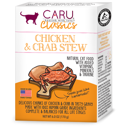 Caru Classics Chicken & Crab Stew Cat Food