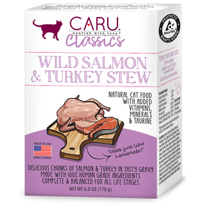Caru Classics Wild Salmon & Turkey Stew Cat Food