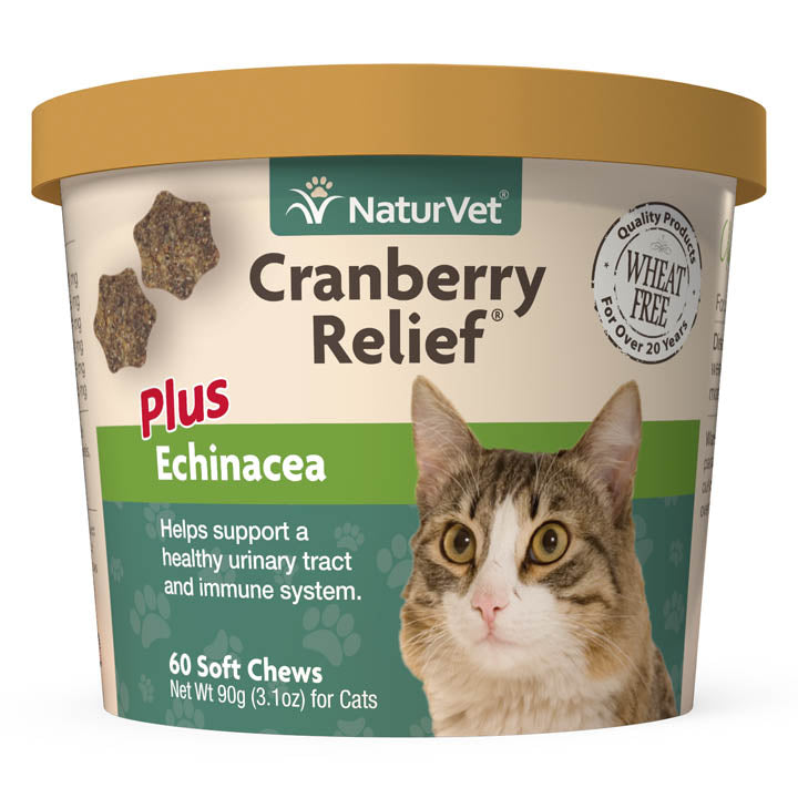 Cranberry supplement top for cats