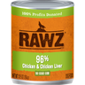 Rawz Chicken & Chicken Liver Canned Dog Food