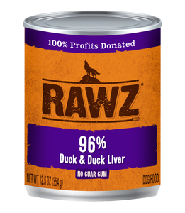 Rawz Duck & Duck Liver Canned Dog Food