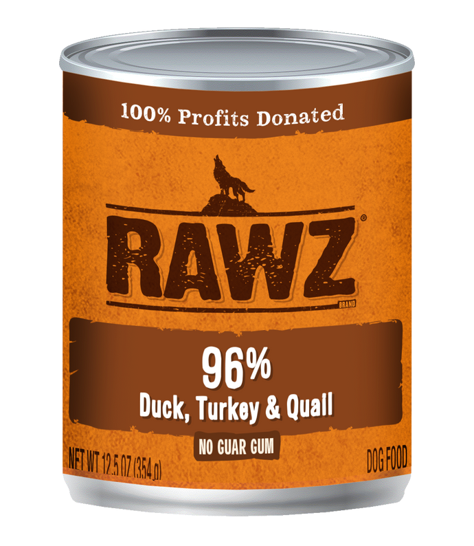 Rawz Duck, Turkey & Quail Canned Dog Food
