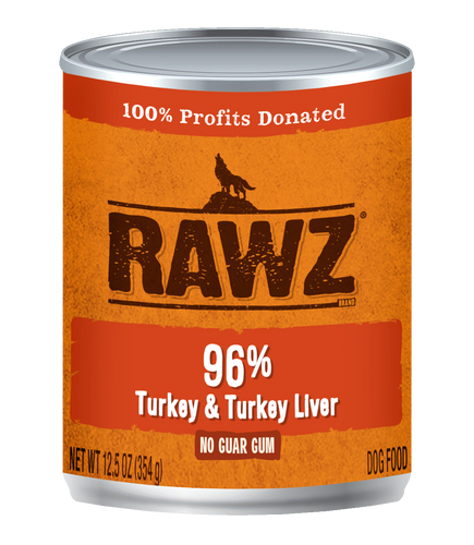 Rawz Turkey & Turkey Liver Canned Dog Food