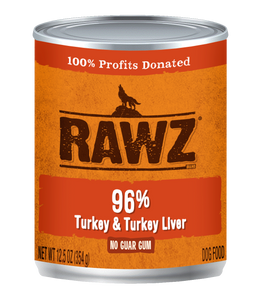 Rawz Turkey Turkey Liver Canned Dog Food Critters Pet Health Store