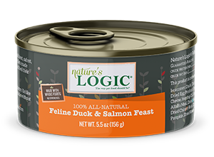 Nature's Logic Duck & Salmon Feast 156g Canned Cat Food