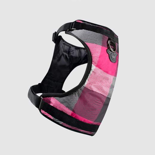 Canada Pooch Everything Harness Water-Resistant Pink Plaid