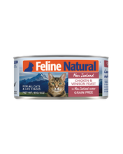 Load image into Gallery viewer, Feline Natural Chicken &amp; Venison Canned Cat Food