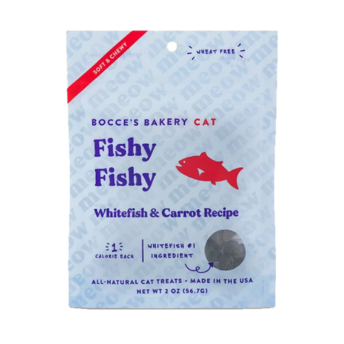 Bocce's Bakery Soft & Chewy Fishy Fishy Whitefish & Carrot 56.7g Cat Treats