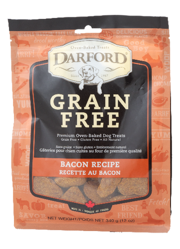 Darford Grain Free Bacon 340g Dog Biscuits