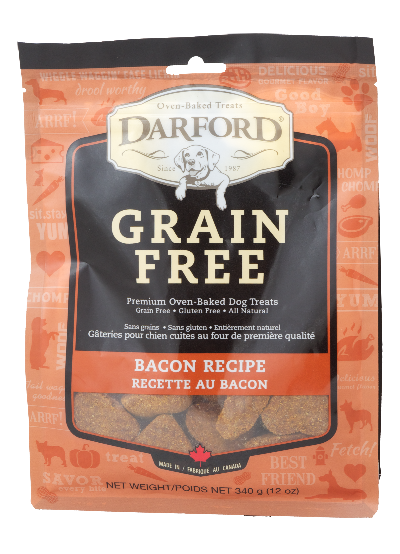 Darford Grain Free Bacon 340g Dog Biscuits
