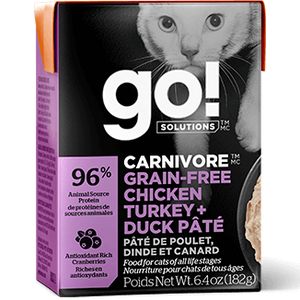 GO Solutions Carnivore Grain Free Chicken Turkey Duck Pate Canned Cat Food