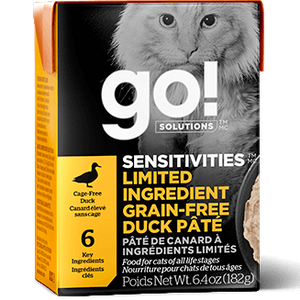 GO! Solutions Sensitivities Limited Ingredient Grain Free Duck Pate Canned Cat Food
